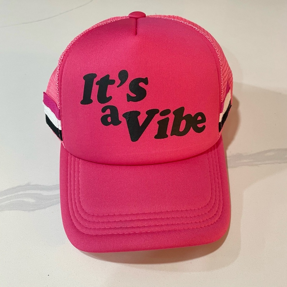 It’s a Vibe Trucker Hat, Hot Pink‎ - NWOT